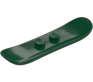 LEGO Vert Foncé Snowboard (Court) (18746)