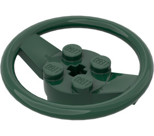 LEGO Dark Green Steering Wheel (67811)