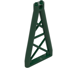 LEGO Dark Green Support 1 x 6 x 10 Girder Triangular (64449)