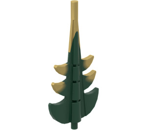 LEGO Dark Green Tail End with Shaft Ø3.2-297/141 (51874)