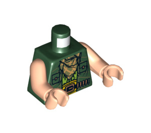 LEGO Dark Green The Mandarin Torso (973 / 76382)