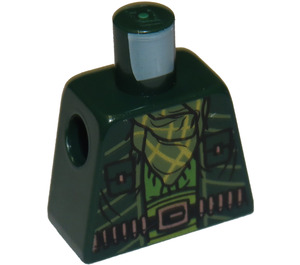 LEGO Verde oscuro The Mandarin Torso sin brazos (973)