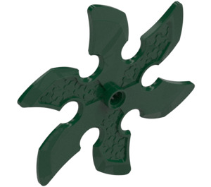 LEGO Dark Green Throwing Star with Hole (41125)