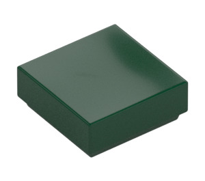 LEGO Dark Green Tile 1 x 1 with Groove (3070 / 30039)