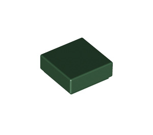LEGO Dark Green Tile 1 x 1 with Groove (3070 / 30039)