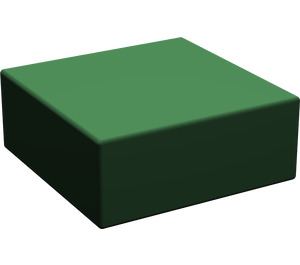 LEGO Dark Green Tile 1 x 1 without Groove