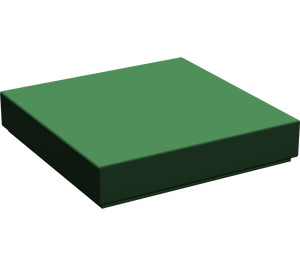 LEGO Dark Green Tile 2 x 2 (Undetermined Groove - To be deleted)