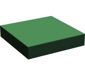 LEGO Dark Green Tile 2 x 2 without Groove
