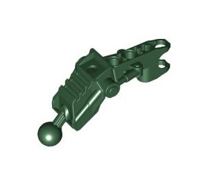 LEGO Dark Green Toa Arm / Leg with Vents, Joint, and Ball Cup (60899)