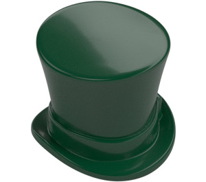 LEGO Dark Green Top Hat with Upturned Brim (27149)