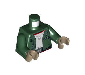 LEGO Verde oscuro Banda de rodadura Octane Minifigura Torso (973 / 76382)