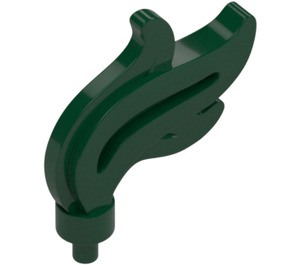 LEGO Vert Foncé Tripler Plume Plume (compact) (28661 / 64647)