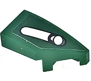 LEGO Dark Green Wedge 1 x 2 Right with Austin Mini S Rally Frontlight Right Sticker (29119)