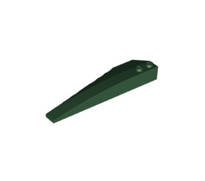 LEGO Dark Green Wedge 10 x 3 x 1 Double Rounded Right (50956)