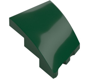 LEGO Verde oscuro Cuña 2 x 3 Izquierda (80177)