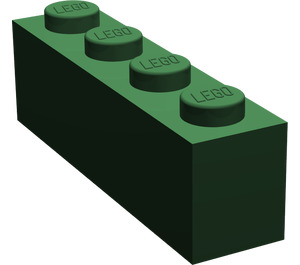 LEGO Dark Green Wedge 2 x 4 Sloped Left (43721)