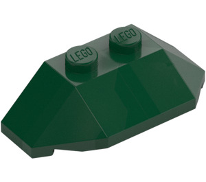 LEGO Donkergroen Wig 2 x 4 Drievoudig (47759)