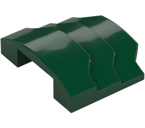 LEGO Verde oscuro Cuña 3 x 4 con Stepped Lados (66955)