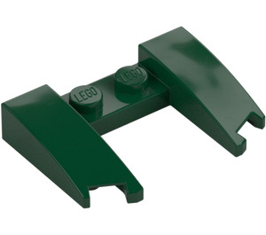 LEGO Dark Green Wedge 3 x 4 x 0.7 with Cutout (11291 / 31584)