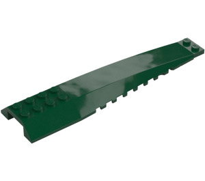 LEGO Verde scuro Cuneo 4 x 16 Triplo Curvo (45301 / 89680)