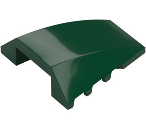 LEGO Dark Green Wedge 4 x 4 Triple Curved without Studs (47753)