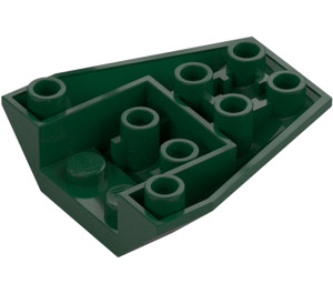 LEGO Mörkgrön Kil 4 x 4 Trippel Omvänd med förstärkta knoppar (13349)