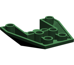 LEGO Donkergroen Wig 4 x 4 Drievoudig Omgekeerd zonder versterkte noppen (4855)