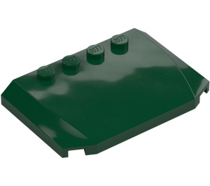 LEGO Dark Green Wedge 4 x 6 Curved (52031)