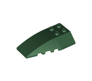 LEGO Dark Green Wedge 6 x 4 Triple Curved (43712)