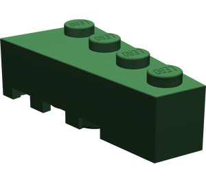 LEGO Vert foncé Coin Brique 2 x 4 Droite (41767)