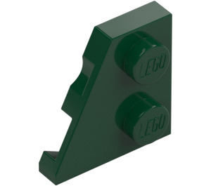 LEGO Dark Green Wedge Plate 2 x 2 Wing Left (24299)