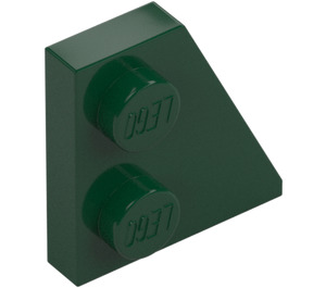 LEGO Dark Green Wedge Plate 2 x 2 Wing Right (24307)