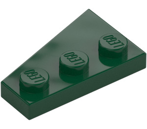 LEGO Dark Green Wedge Plate 2 x 3 Wing Right  (43722)