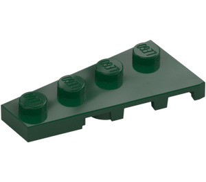 LEGO Mörkgrön Kil Platta 2 x 4 Vinge Vänster (41770)