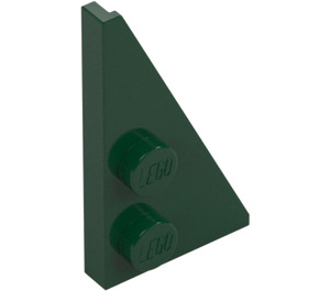 LEGO Dark Green Wedge Plate 2 x 4 Wing Right (65426)