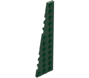 LEGO Dunkelgrün Keil Platte 3 x 12 Flügel Links (47397)