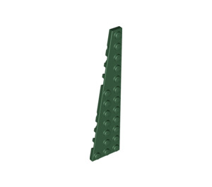 LEGO Donkergroen Wig Plaat 3 x 12 Vleugel Links (47397)