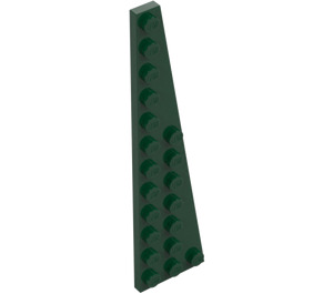 LEGO Verde oscuro Cuña Placa 3 x 12 Ala Derecha (47398)