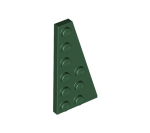 LEGO Dark Green Wedge Plate 3 x 6 Wing Right (54383)