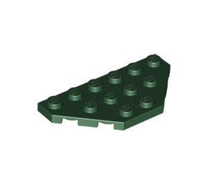 LEGO Donkergroen Wig Plaat 3 x 6 met 45º Hoeken (2419 / 43127)