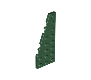 LEGO Dunkelgrün Keil Platte 3 x 8 Flügel Links (50305)
