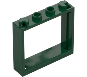 LEGO Dark Green Window Frame 1 x 4 x 3 (60594)