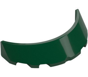 LEGO Dark Green Windscreen 1 x 3 x 6 Curved (35299 / 62360)