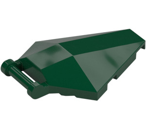 LEGO Dark Green Windscreen 4 x 5 with Handle (27262 / 35043)