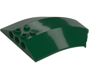 LEGO Dark Green Windscreen 6 x 8 x 2 Curved (40995 / 41751)