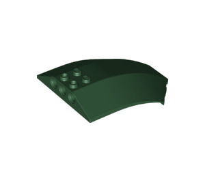 LEGO Dark Green Windscreen 6 x 8 x 2 Curved (40995 / 41751)