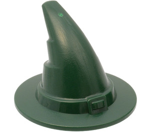 LEGO Dark Green Wizard Hat with Smooth Surface (6131)