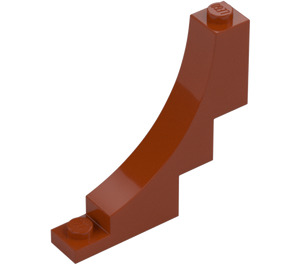 LEGO Mörk Orange Båge 1 x 5 x 4 Omvänd (4294 / 30099)