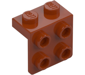 LEGO Naranja oscuro Soporte 1 x 2 con 2 x 2 (21712 / 44728)