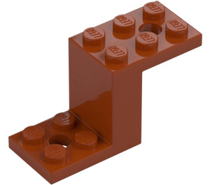 LEGO Naranja oscuro Soporte 2 x 5 x 2.3 y sujeción de espiga interior (28964 / 76766)